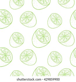 Lime green not white background.Vector seamless pattern