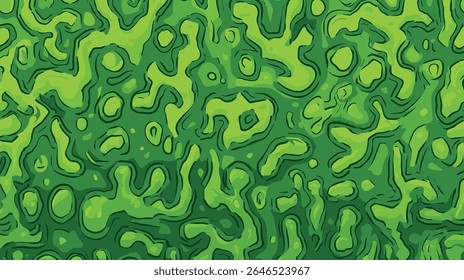 Formas verde-limão mescladas dentro da textura orgânica contínua dinâmica do plano de fundo
