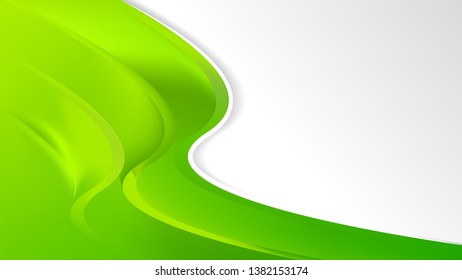 Lime Green Wave Business Background