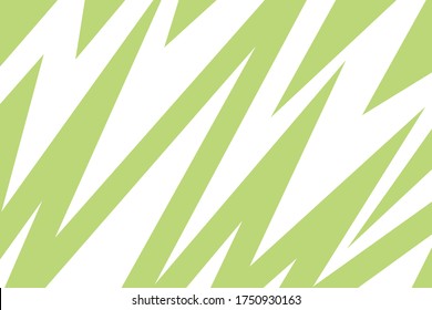 Lime-Green-Weiß-Zag-Blitzmuster