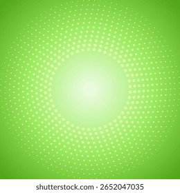 Fundo de Limão - Gradiente verde radiante com padrão circular pontilhado abstrato para design digital e gráfico