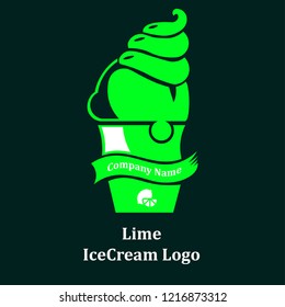 Lime Ice Cream Logo