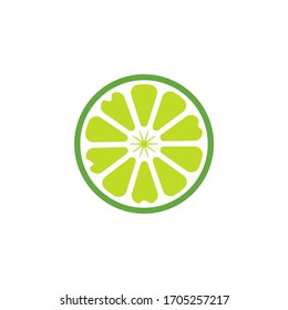 lime icon design isolated on white background