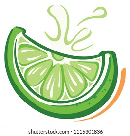 Lime icon isolated