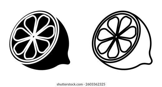 Lime icon on white background