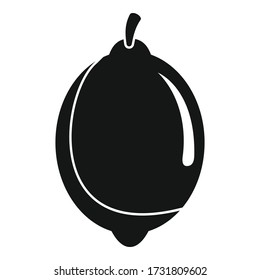 Lime icon. Simple illustration of lime vector icon for web design isolated on white background