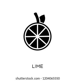 Lime icon. Lime symbol design from Fruit and vegetables collection. Simple element vector illustration on white background.