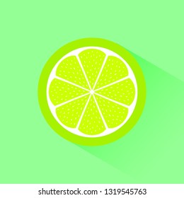 Lime icon. Vector illustration.