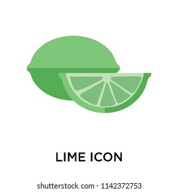 Lime icon vector isolated on white background for your web and mobile app design, Lime logo concept