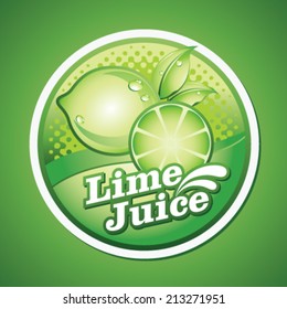 lime juice label