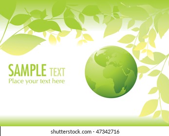 lime leaf and globe isolated on white