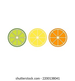 Lime, limón, ilustraciones anaranjadas vectorial imagen vectorial