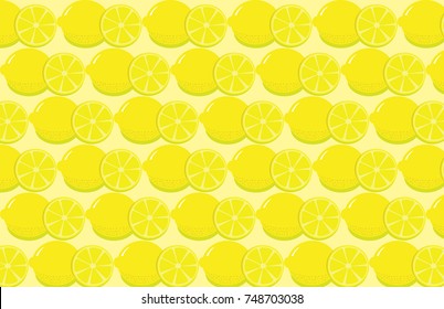 Lime and lemon slice pattern background