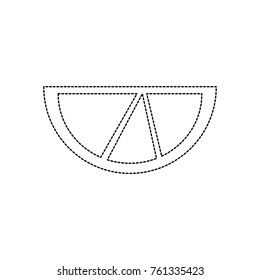 lime or lemon wedge icon image 