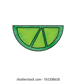 lime or lemon wedge icon image 