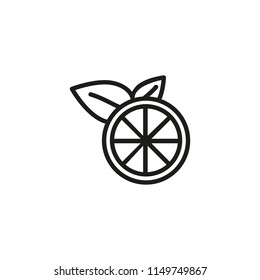 Lime line icon. Sour, citrus, refreshing. Vitamin concept. Vector illustration can be used for topics like freshness, detox, fruit