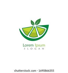 Lime logo design, Isolated lime creative template vector
