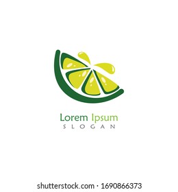 Lime Logo Design, Isolated Lime Creative Template Vector