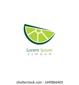 Lime logo design, Isolated lime creative template vector