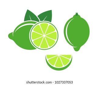 Lime Logo. Isolated Lime On White Background



