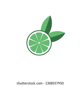 Lime logo. Isolated lime on white background. EPS 10. Vector illustration