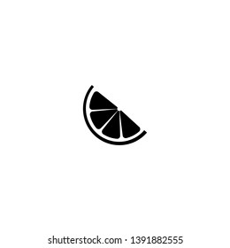 Lime logo. Isolated lime on white background. EPS 10. Vector illustration. Black lime silhouette