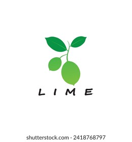 lime logo vector Icon Design stock illustration