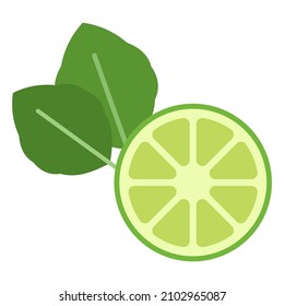 Lime And Mint Flat Clipart Vector Illustration