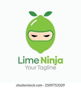 Lime Ninja Logo Design Template. Good for Business, Agency, Community and Organization