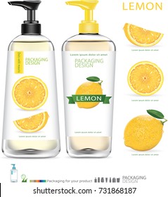 Lime oil packaging.illustration
