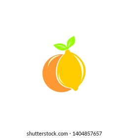 lime / orange design logo
