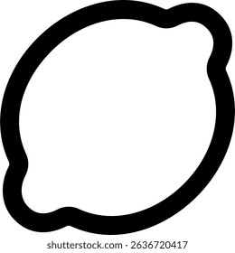 Lime outlined icon design style