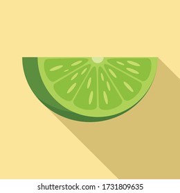 Icono de la pieza del timbre. Ilustración plana del icono vectorial de pieza lima para el diseño web