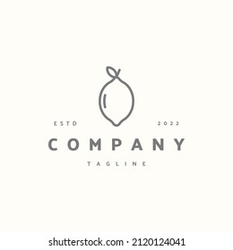 Lime premium icon sign symbol. Hipster vintage logo design vector illustration