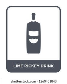 lime rickey drink icon vector on white background, lime rickey drink simple element illustration