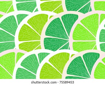 Lime segments seamless background