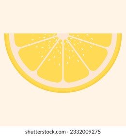 Lime slice illustration, green, red, yellow colors, lime slice half cut, icon, illustration, vector