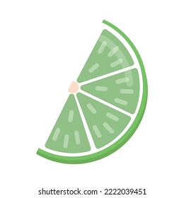 Lime slice - for mojito, cocktail.