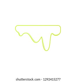 lime splash icon. Element of splash for mobile concept and web apps icon. Thin line icon for website design and development, app development