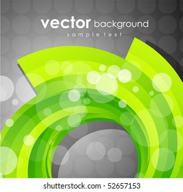 Lime swirl. Vector abstract background