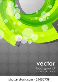 Lime swirl. Vector abstract background