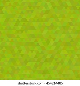 Lime triangles geometric seamless pattern. Bright fashion background design. Modern stylish abstract texture. Template for prints, textile, wrapping and decoration, wallpaper. Vector illustration.