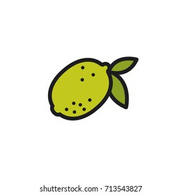 Lime. Vector icon