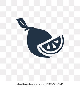 Lime vector icon isolated on transparent background, Lime transparency concept can be used web and mobile