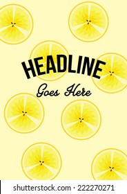 Lime Vector Illustration / Book Cover / Background Design / Graphics / Layout