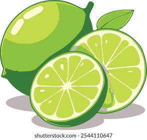 Lime Vector illustration fruit lemon