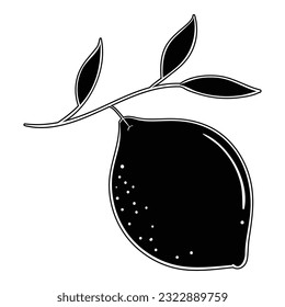 Vector de cal. Icono, signo o símbolo de frutas o bebidas.