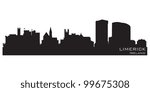 Limerick, Ireland skyline. Detailed vector silhouette