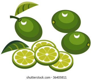 Limes with slices