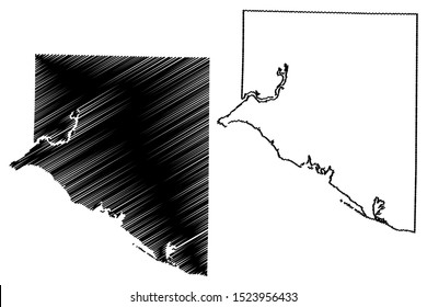 Limestone County, Alabama (Counties in Alabama, United States of America,USA, U.S., US) map vector illustration, scribble sketch Limestone map